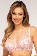 Biustonosze - Biustonosz półusztywniany Unikat Lori peach-wzór - miniaturka - grafika 1