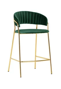 King Home Hoker Margo - ciemny zielony KH1201100129.61 - Taborety i hokery - miniaturka - grafika 1