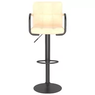 Taborety i hokery - vidaXL Lumarko Hoker, kremowy, obity aksamitem 334647 - miniaturka - grafika 1