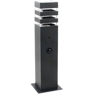 Słupek 44cm 1X12W E27 TEKSAS z czujnkiem ruchu i zmierzchu POLUX/SANICO - Lampy ogrodowe - miniaturka - grafika 1