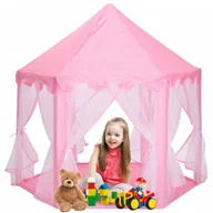 Namioty i tipi dla dzieci - Domek Namiot Pałac Księżniczki 140x140x135 Zamek Dla Dzieci Do Domu Pokoju - miniaturka - grafika 1