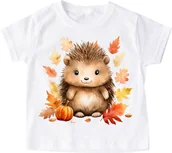 Koszulki dla dziewczynek - koszulka z jeżem dla dziecka jeż17 - miniaturka - grafika 1