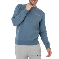 Bluzy sportowe męskie - Bluza Champion Crewneck Sweatshirt 217863-BS146 - niebieska - miniaturka - grafika 1
