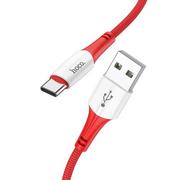 Kable USB - Hoco Kabel Usb Do Usb-C 3a Ferry X70 Czerwony - miniaturka - grafika 1