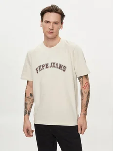 Pepe Jeans T-Shirt Clement PM509220 Beżowy Regular Fit - Koszulki męskie - miniaturka - grafika 1