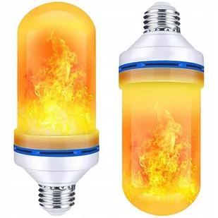 ŻARÓWKA LED IMITUJĄCA ŻYWY PŁOMIEŃ OGIEŃ E27 9W G125 - Taśmy LED - miniaturka - grafika 1