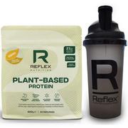 Produkty specjalne dla sportowców - Reflex Białko Roślinne Banan 600g + Shaker 500ml GRATIS (Białko Roślinne) - miniaturka - grafika 1