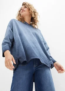 Shirt oversize z różnych materiałów - bonprix - Bluzki damskie - miniaturka - grafika 1