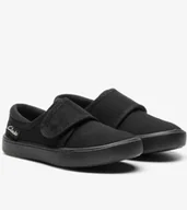 Buty dla dziewczynek - Clarks Trampki Czarne Na Rzepy Dziecięce Do Szkoły 29,5 J_A - miniaturka - grafika 1