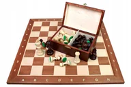 Gry planszowe - Zestaw Szachy Turniejowe 4 - Intarsja DREWNIANE - miniaturka - grafika 1