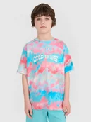 Koszulki dla chłopców - 4F T-shirt oversize z nadrukiem chłopięcy - multikolor 122 (6-7 lat) - miniaturka - grafika 1