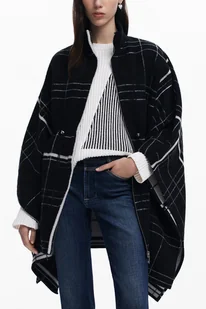 DESIGUAL PONCHO DAMSKI CZARNY - Koszulki i topy damskie - miniaturka - grafika 1