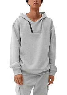 Q/S designed by Męska bluza z długim rękawem, szara/czarna, XS - Bluzy męskie - miniaturka - grafika 1