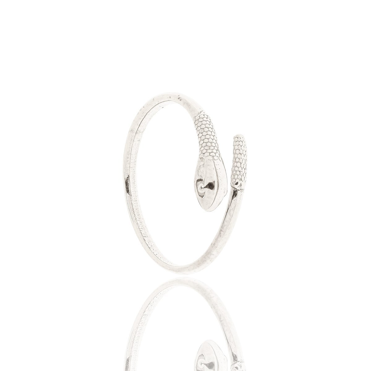 Pierścionek srebrny z wężem