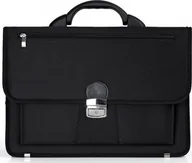 Teczki i aktówki - Solome CZARNA AKTÓWKA TECZKA NA DOKUMENTY SOLOME THORNE - miniaturka - grafika 1