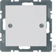 Inne akcesoria elektryczne - Berker S.1/Berker B.3/B.7 Berker Zaślepka z płytką czołową, bez pazurków rozporowych, biały mat - miniaturka - grafika 1