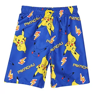 Pokemon Pikachu Running AOP szorty kąpielowe, dla dzieci, 3-14 lat, niebieski/żółty, oficjalny towar, Niebieski/żółty, 3-4 lat - Kąpielówki dla chłopców - miniaturka - grafika 1