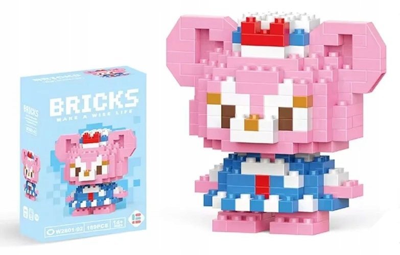 Klocki do zabawy MIŚ Shellie May dziecięce DISNEY dla dzieci 189 elementów
