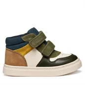 Buty dla chłopców - Sneakersy Geox B Nashik B465NA 08522 C1M3X M Khaki - miniaturka - grafika 1