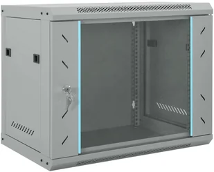 vidaXL Szafa sieciowa z przechowywaniem Szary 60 x 45 x 50 cm Stal - Szafy rack - miniaturka - grafika 1