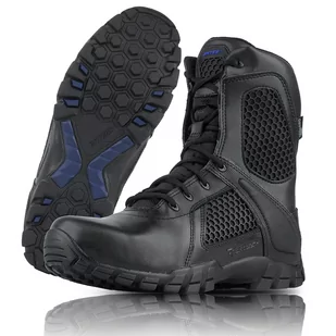 Bates - Buty taktyczne Shock 8'' Side Zip - Czarne - E07008 - Odzież taktyczna i umundurowanie - miniaturka - grafika 1