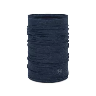Chusta wielofunkcyjna z wełny merynosów Buff Merino Lightweight Solid Night Blue - Czapki i chusty sportowe damskie - miniaturka - grafika 1