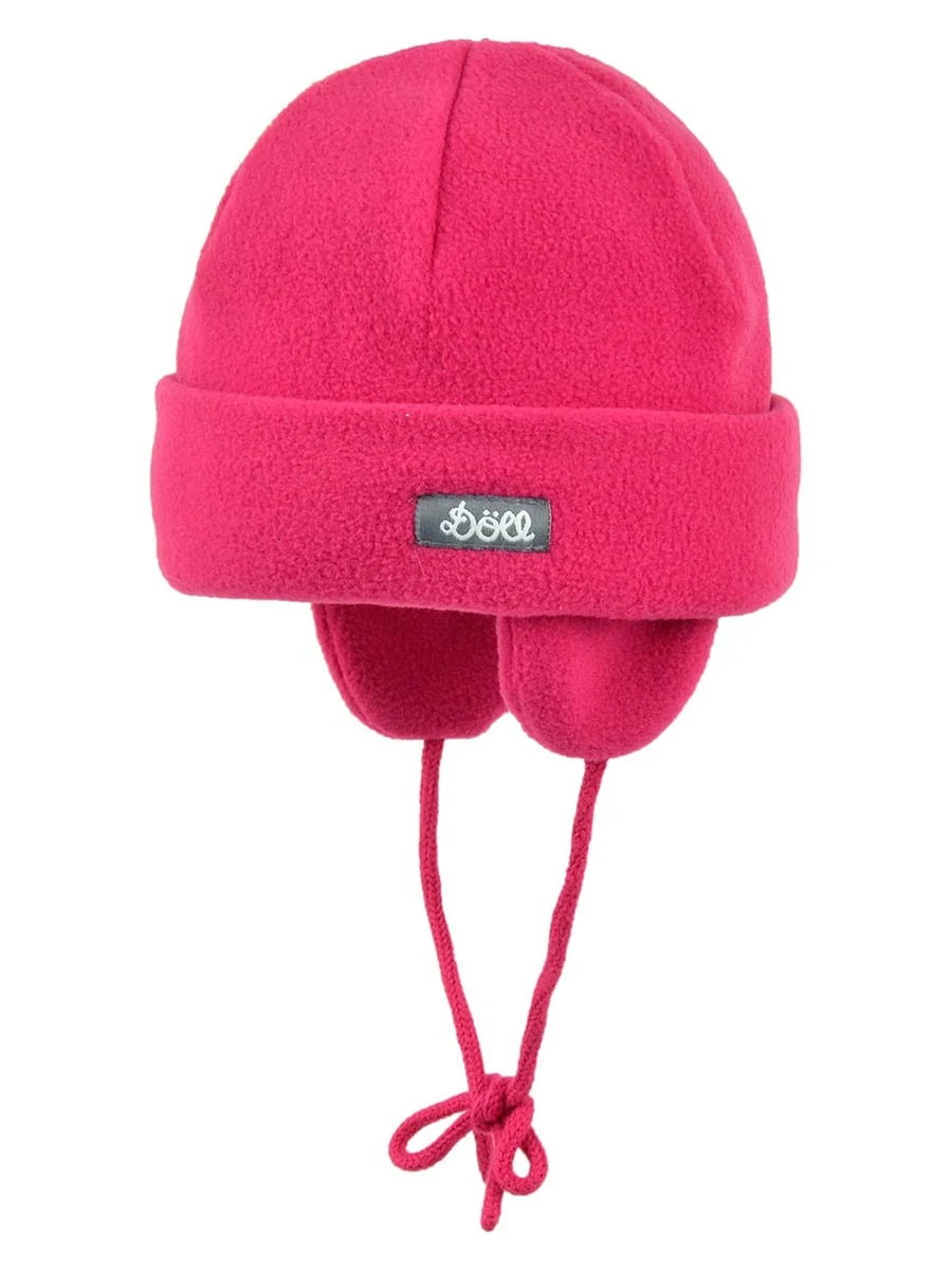 Dziewczęca czapka wiązana różowa Doll r.39