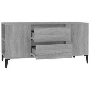 Lumarko Szafka pod TV, szary dąb sonoma, 102x44,5x50 cm - Szafki RTV - miniaturka - grafika 8