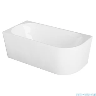 The North Bath Calia wanna wolnostojąca przyścienna lewa 150x75cm + syfon Klik-klak 6845-1501L | - Wanny z hydromasażem - miniaturka - grafika 3