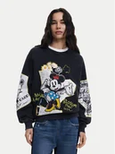 Bluzy damskie - Desigual Bluza Minnie 25SWSK25 Czarny Regular Fit - miniaturka - grafika 1