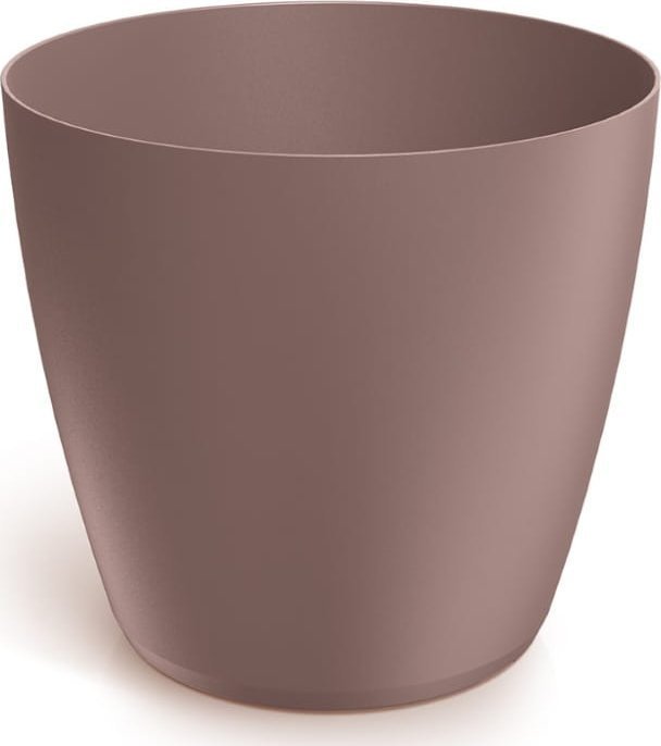 Doniczka brudny róż matowa plastikowa 17,8x16,4 cm marsala osłonka gładka Mate