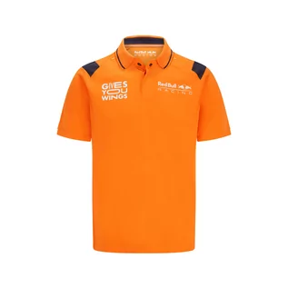 Koszulki męskie - Koszulka polo męska Verstappen Orange Red Bull Racing 2022 - grafika 1