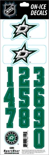 Numery na kasku Sportstape  ALL IN ONE HELMET DECALS - DALLAS STARS - Hokej - miniaturka - grafika 1