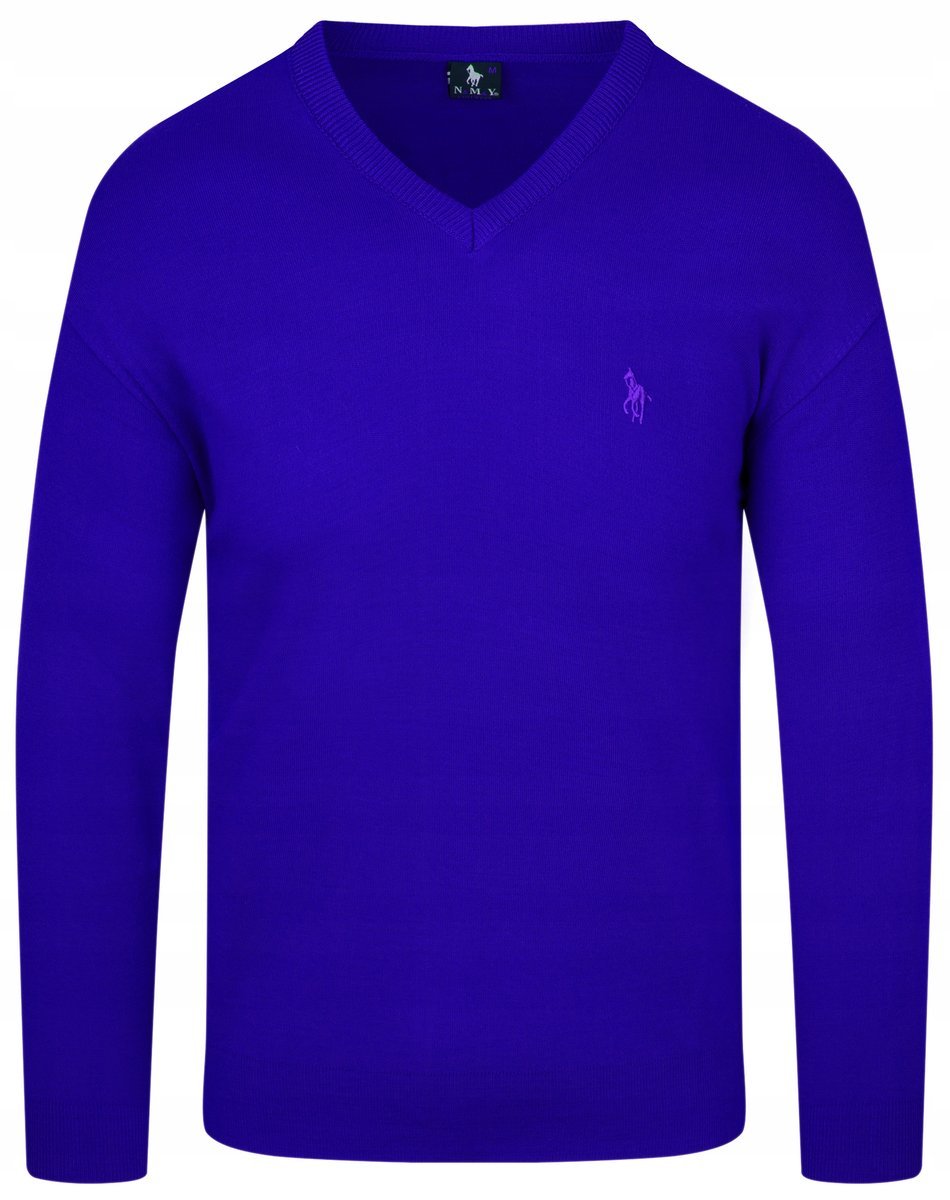 SWETER MĘSKI V SEREK - WEŁNA - KNK - CHABROWY - L