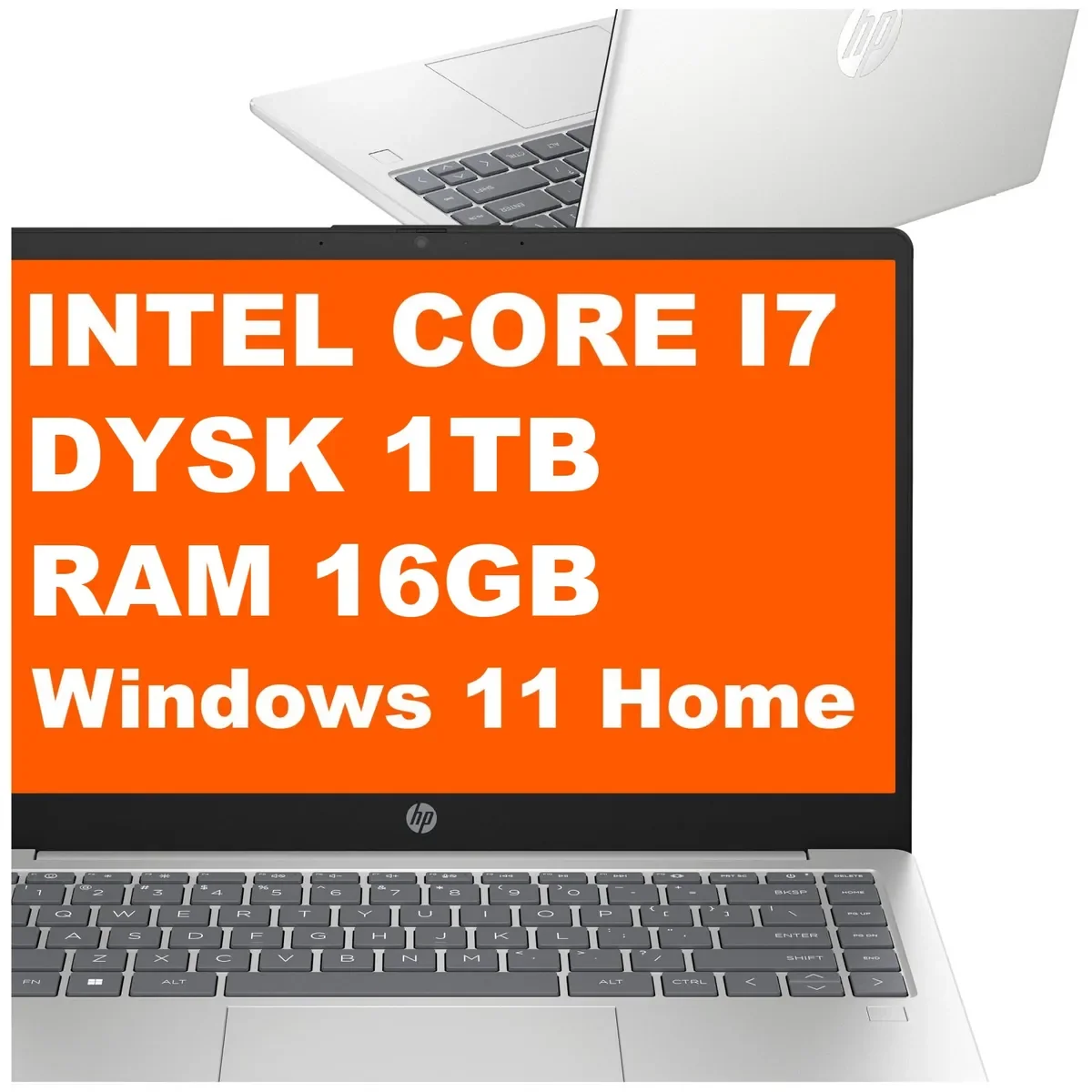 HP 14-ep0021na / C7DX4EA / Core i7 / 16GB / 1TB / Iris Xe / FullHD / Win 11 / Srebrny C7DX4EA_16GB_1TB_W11