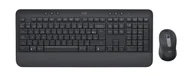 Zestawy myszka + klawiatura - Logitech Signature MK650 Combo For Business klawiatura Dołączona myszka RF Wireless + Bluetooth AZERTY Belgijski Grafitowy - miniaturka - grafika 1
