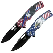 Scyzoryki - Camillus AMERICAN PIE? ZESTAW KOMBO / 6,02" CAŁKOWITA / 2,57" DROP POINT/CLIP POINT - miniaturka - grafika 1