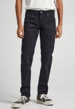 PEPE JEANS SPODNIE MĘSKIE JEANSOWE CZARNE PROSTE 30/32 1Z8G5* TLA