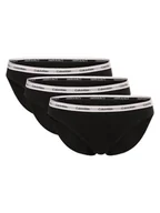 Majtki damskie - Calvin Klein Majtki w 3-paku Kobiety Bawełna czarny jednolity, L - miniaturka - grafika 1