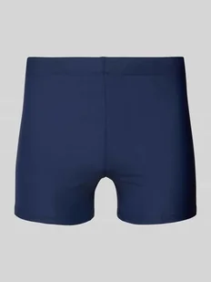 Spodenki kąpielowe o kroju skinny fit z nadrukiem z logo - Kąpielówki męskie - miniaturka - grafika 1