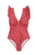 Stroje kąpielowe - Averie Damski kostium kąpielowy Cerise One Piece, biały, XXL - miniaturka - grafika 1