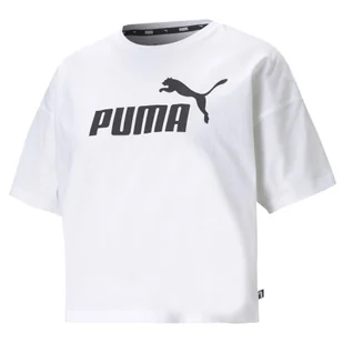 Koszulka Puma Ess Cropped Logo - Koszulki sportowe damskie - miniaturka - grafika 1