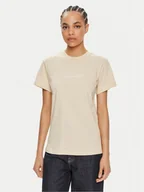 Koszulki i topy damskie - Calvin Klein T-Shirt Hero Logo K20K205448 Beżowy Regular Fit - miniaturka - grafika 1
