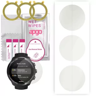 3x Folia hydrożelowa MATOWA do Suunto 9 Baro - apgo Smartwatch Hydrogel MATTE Protection Ochrona na ekran smartwatcha - Akcesoria do smartwatchy - miniaturka - grafika 1