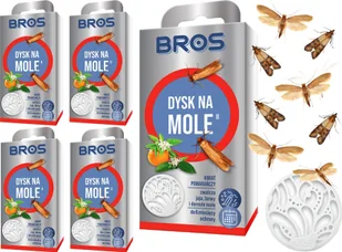 Bros BROS - dysk na mole kwiat pomarańczy - 5 szt. - Zwalczanie i odstraszanie szkodników - miniaturka - grafika 1