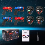 Klocki - PISTOLET LASEROWY DLA DZIECI 4 SZTUKI ZABAWKI Z PODCZERWONY BRONIĄ LASEROWĄ - miniaturka - grafika 1