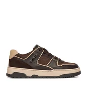 Buty dla chłopców - Sneakersy Guess CEO-BI12-CAROL-02 Brązowy - miniaturka - grafika 1