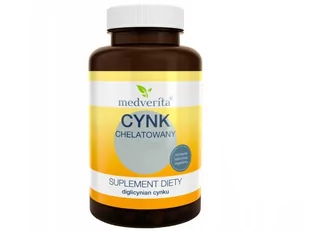 Medverita Medverita Cynk Chelatowany 25 mg - 120 kapsułek MED895 - Witaminy i minerały - miniaturka - grafika 2