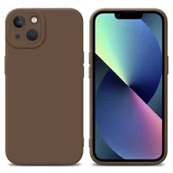 Etui i futerały do telefonów - Pokrowiec Etui Do Apple iPhone 13 w FLUID BRĄZOWY TPU Silikonowe Obudowa Ochronny Case Cover Cadorabo - miniaturka - grafika 1