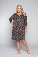 Piżamy damskie - Pinnia koszula damska 3/4 rękaw - Italian Fashion - miniaturka - grafika 1